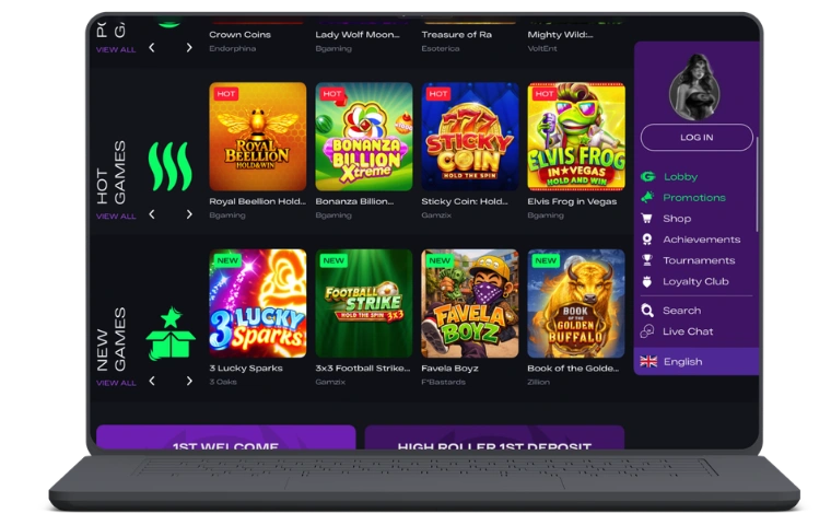 GlitchSpin Casino login